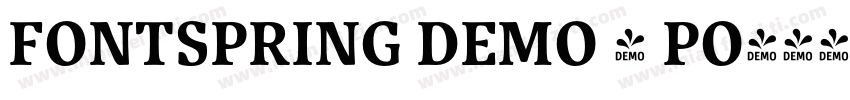 FONTSPRING DEMO - PO字体转换